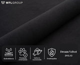 Łóżko tapicerowane Harmony ze stelażem metalowym | Welur