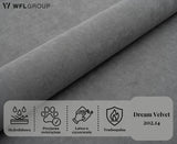 Łóżko tapicerowane Harmony ze stelażem metalowym | Welur